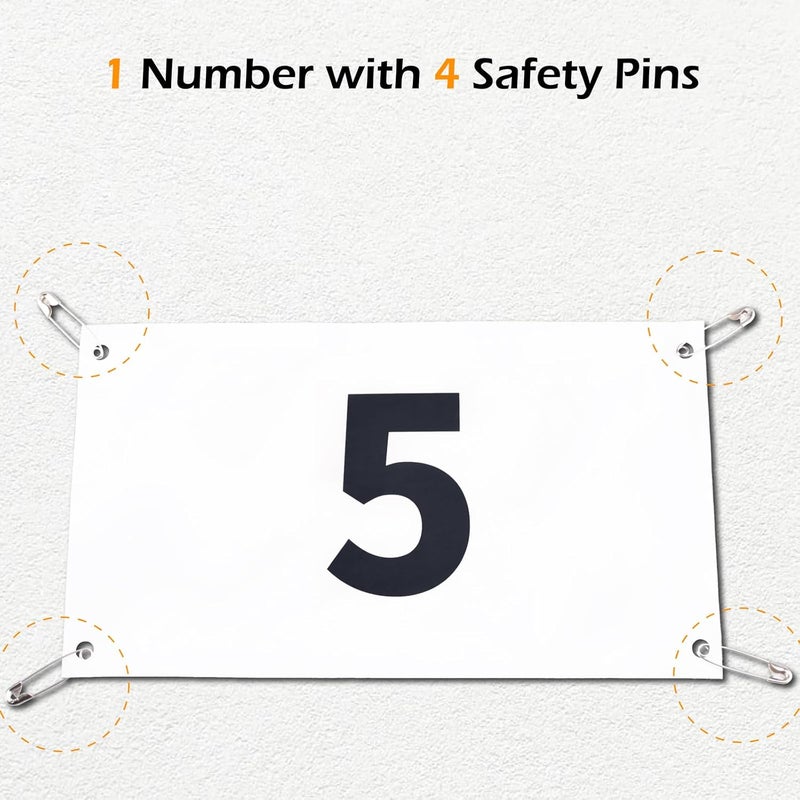 TRIWONDER Tyvek Running Bib Competitor Numbers with Safety Pins, Running Numbers Paper Tags 1-500, Tearproof and Waterproof 4 x 7 Inches for Marathon Races and Events Sports Games (401-500) - Image 5